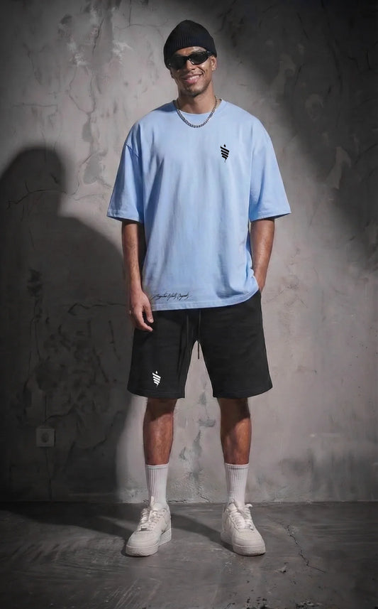 Polera Oversize Unlimit - Celeste