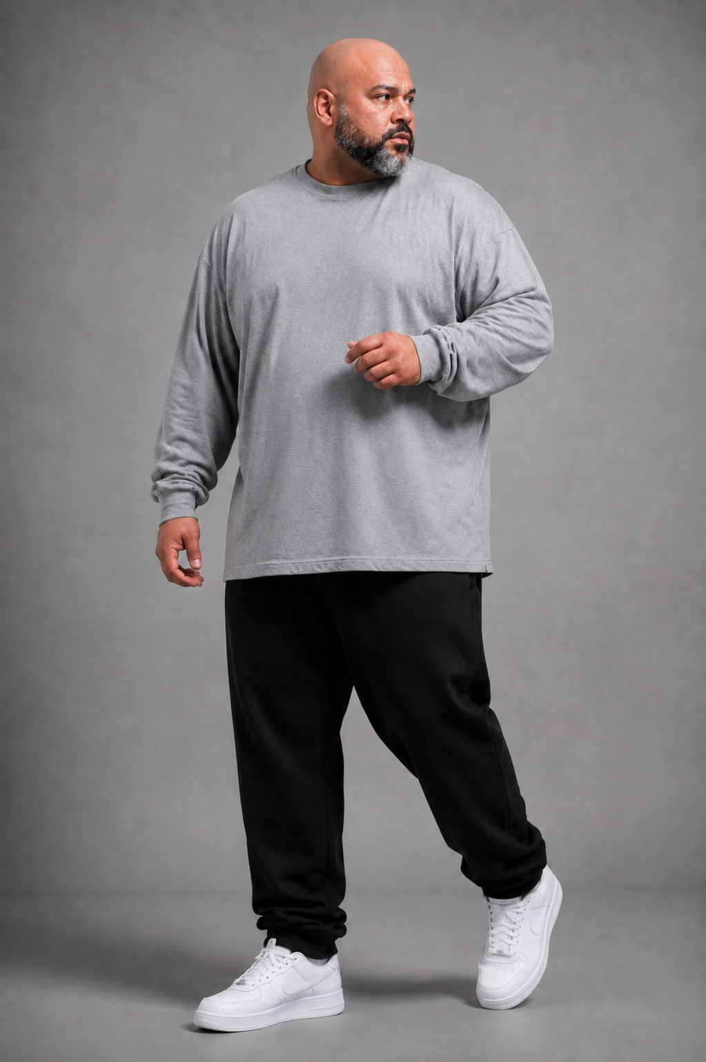 CAMISETA GRIS TALLA GRANDE