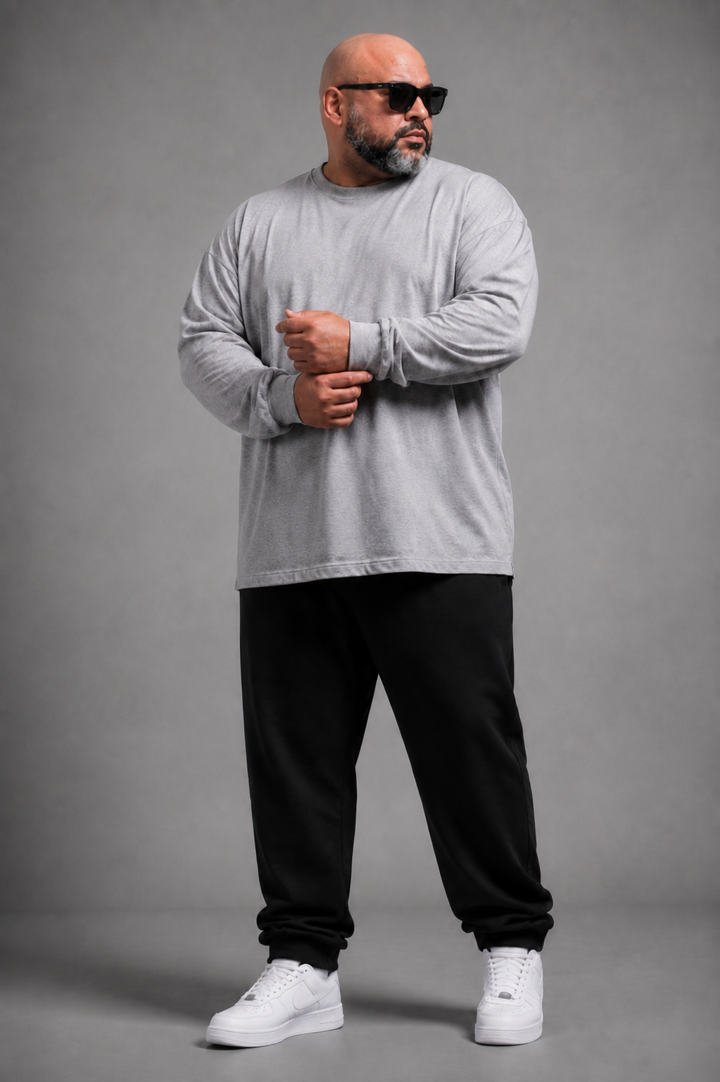 CAMISETA GRIS TALLA GRANDE