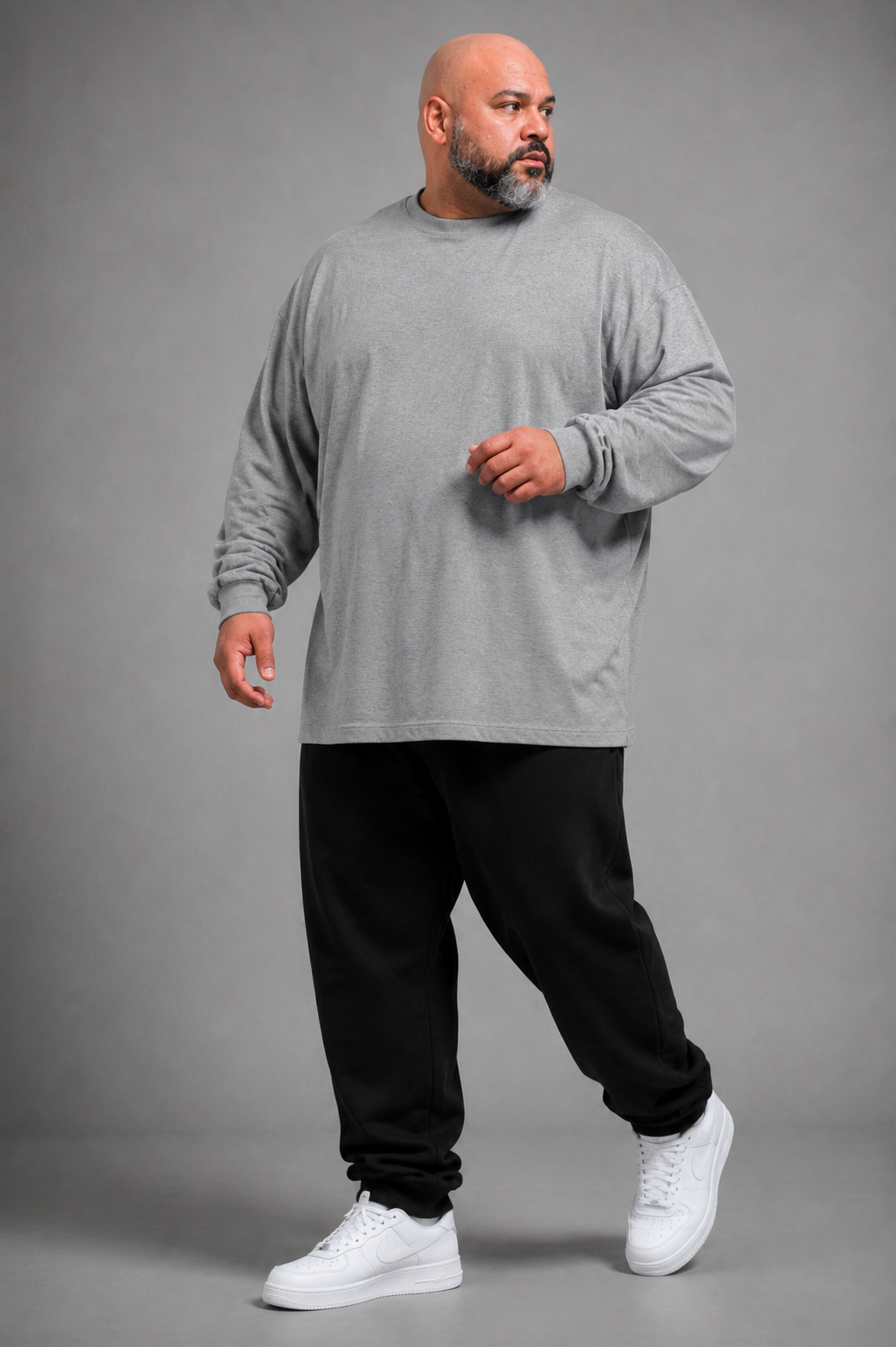 CAMISETA GRIS TALLA GRANDE