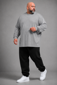 CAMISETA GRIS TALLA GRANDE