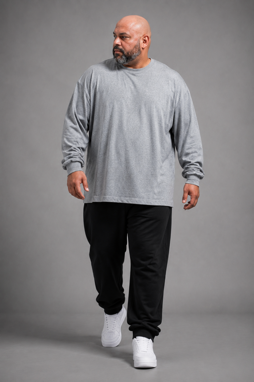 CAMISETA GRIS TALLA GRANDE