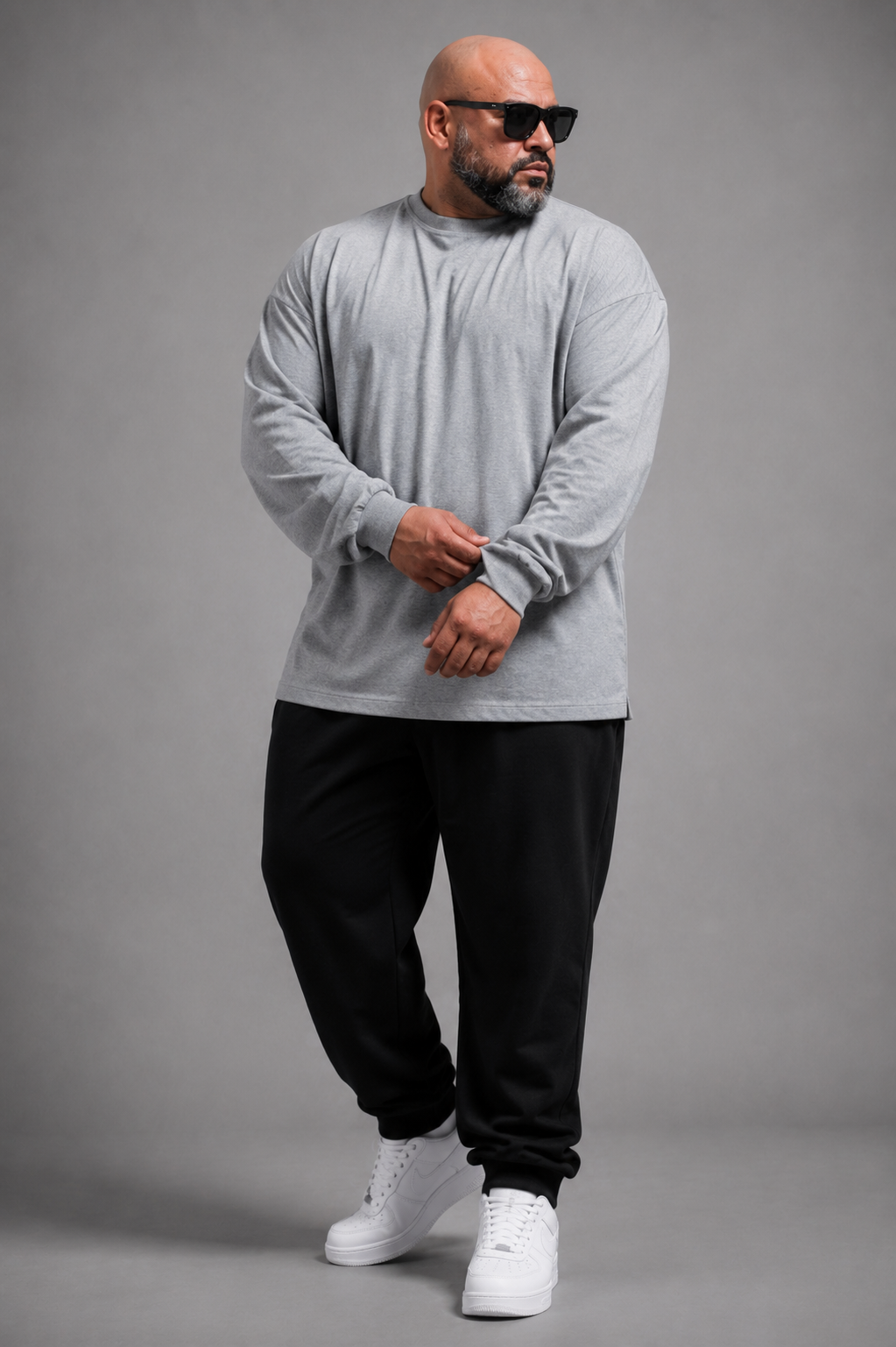 CAMISETA GRIS TALLA GRANDE