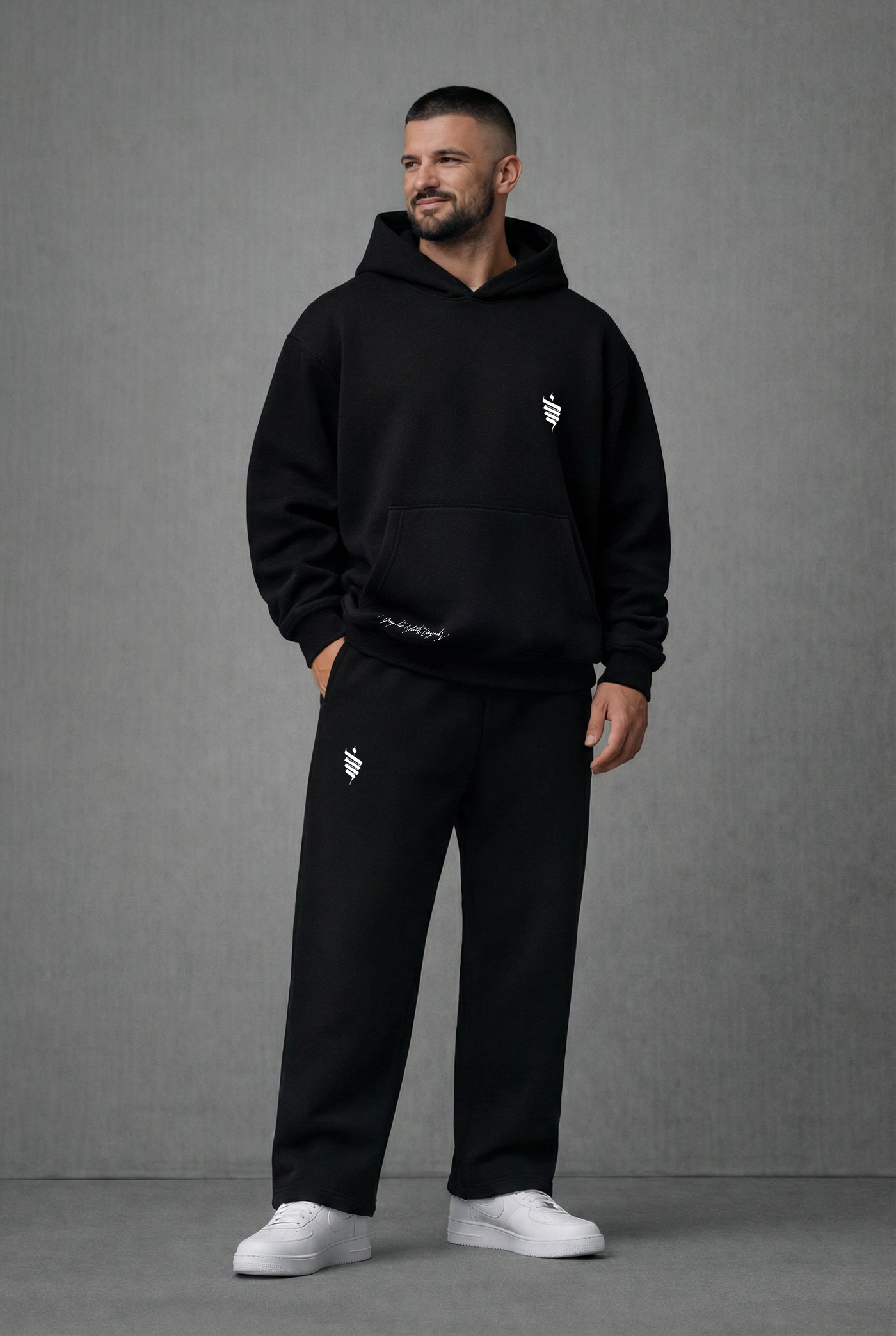 Pantalón de Buzo Heavy Negro