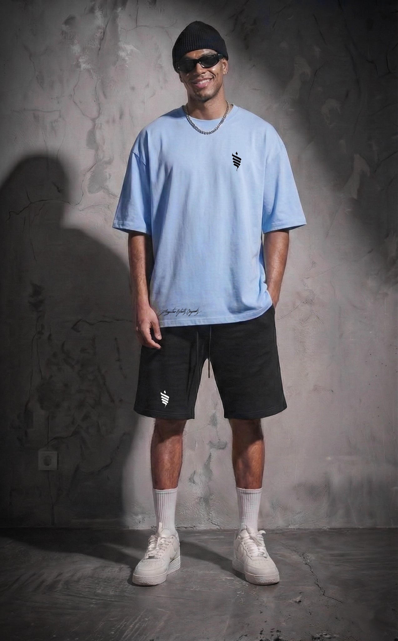 Polera Oversize Unlimit - Celeste